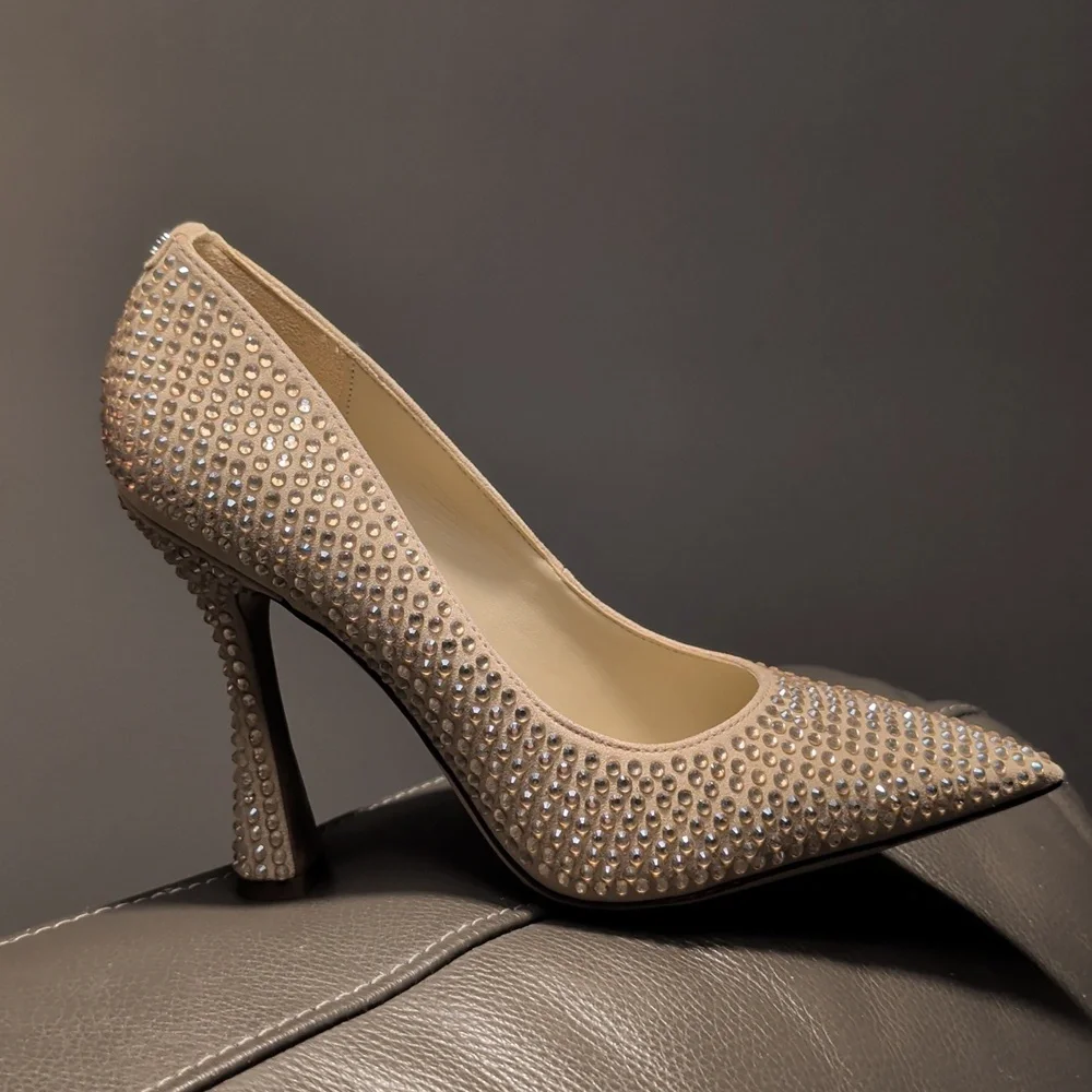 Sam Edelman Antonia Sesame Glitz Crystal Studded Women's Pumps New Size 7